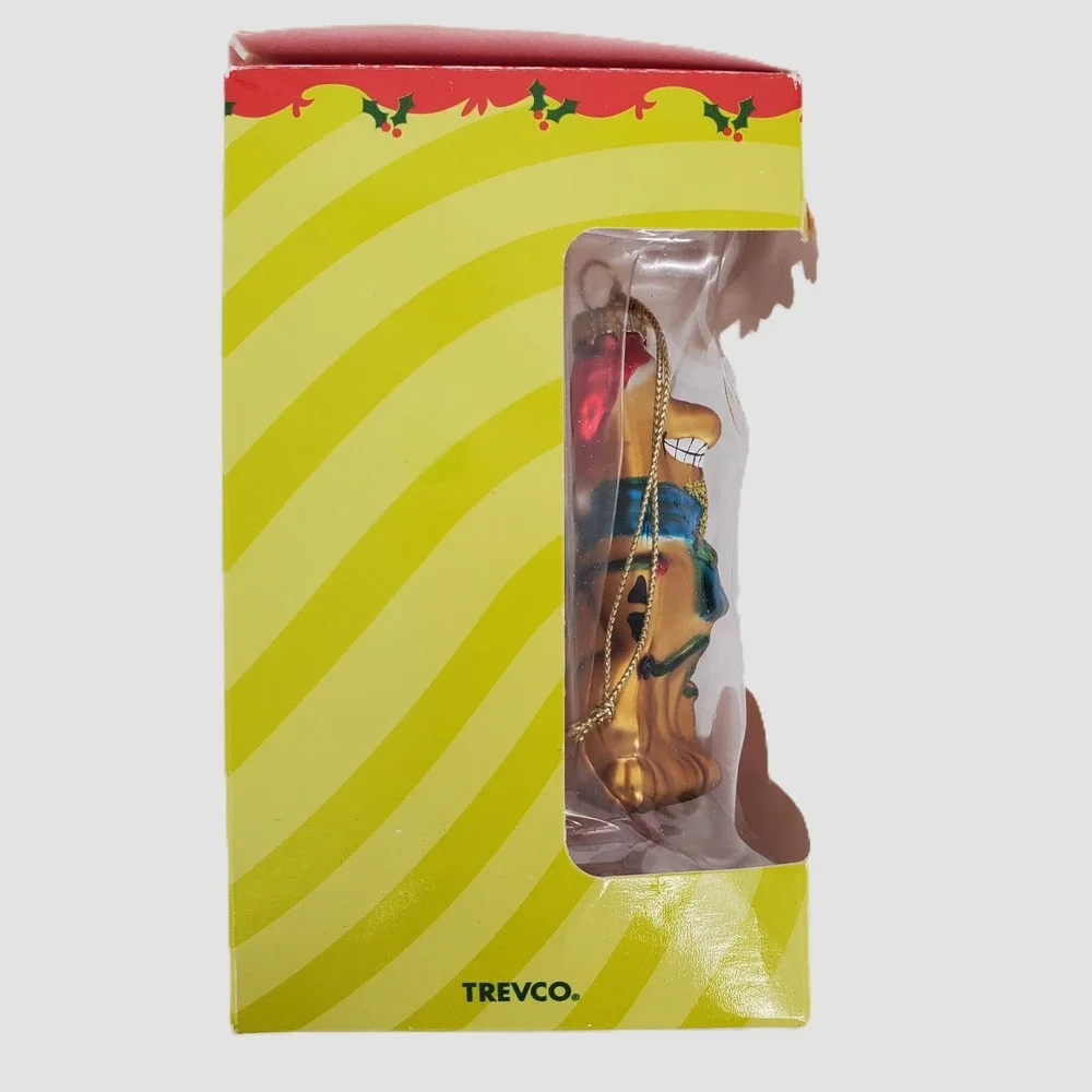 Scooby-Doo Vintage 2002 Blown Glass Christmas‎ Ornaments Set of 2 Trevco New